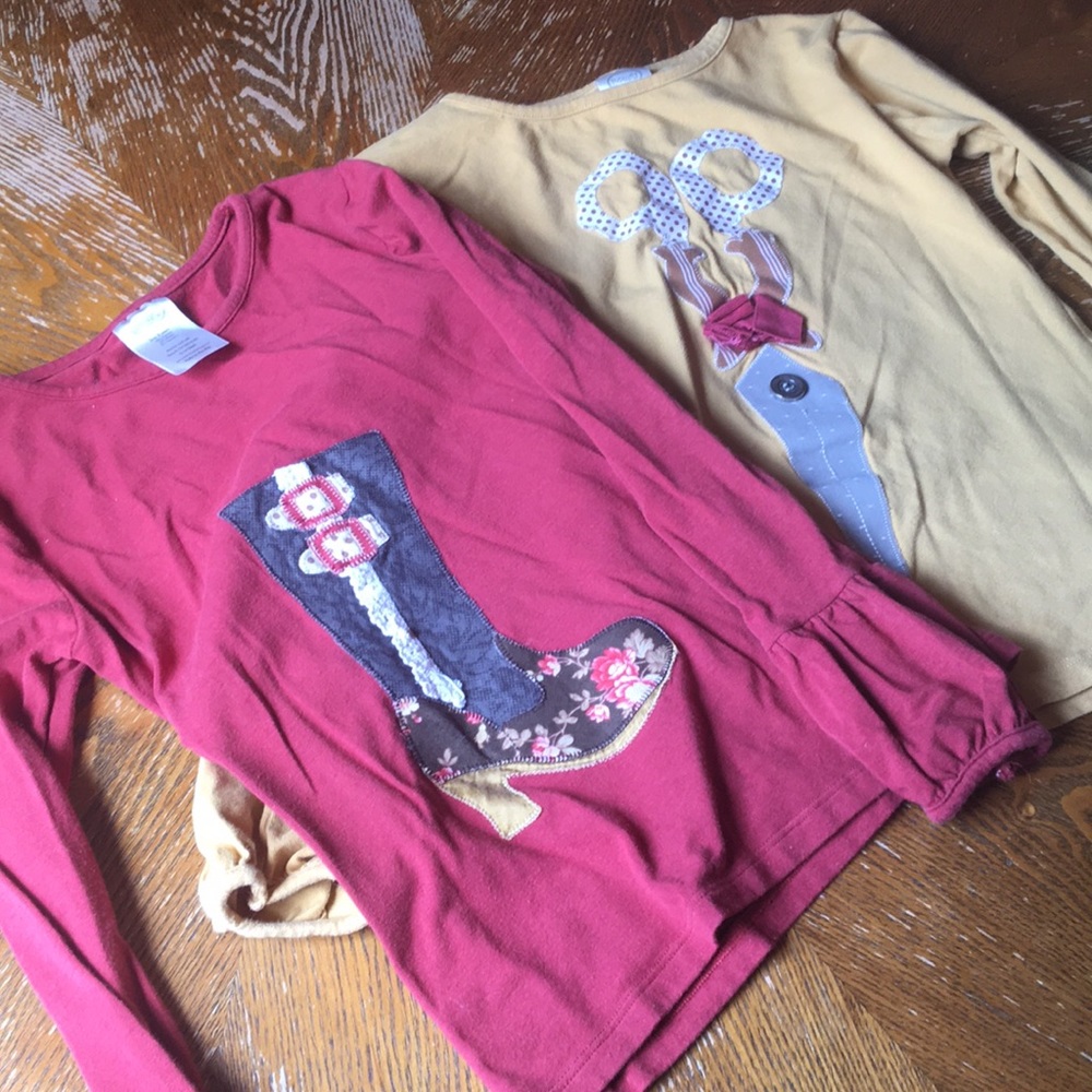 Persnickety Set Of 2 shirts. Girls Size 8 & 10.